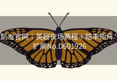 凯发官网｜英超夜场赛程＋赔率矩阵 · 扩展No.D601926