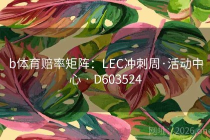 b体育赔率矩阵：LEC冲刺周·活动中心 · D603524
