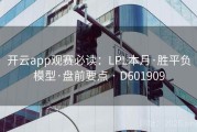 开云app观赛必读：LPL本月·胜平负模型·盘前要点 · D601909