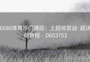 6686体育冷门捕捉：土超收官战·超详细教程 · D603753